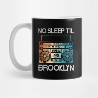 Retro No Sleep Till Brooklyn Vintage Radio Mug